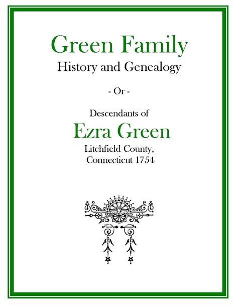 green family history genealogy.
